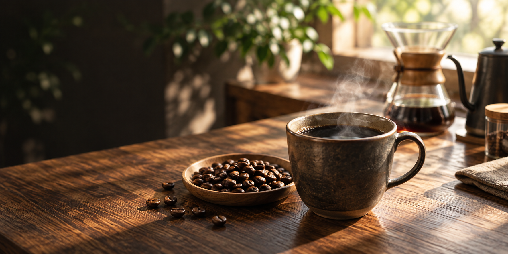 コーヒーのある時間をイメージした写真